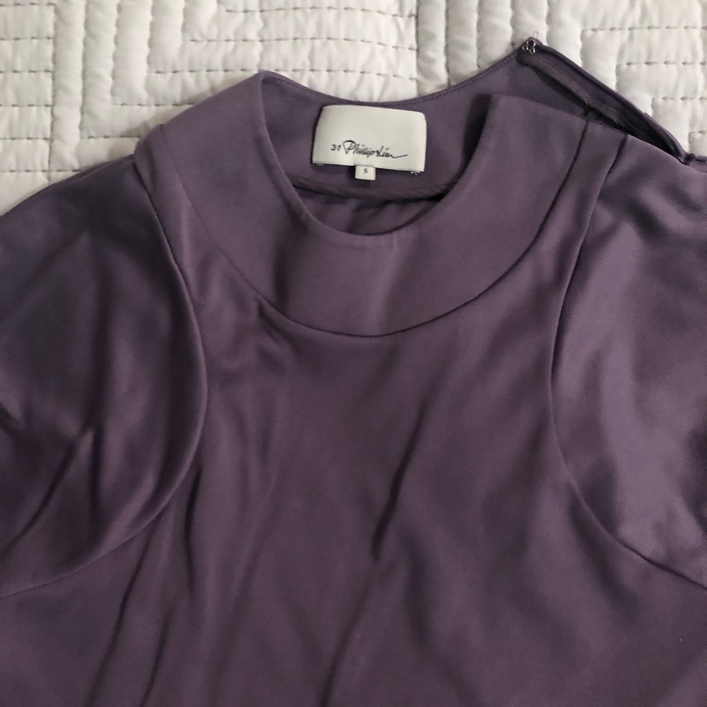 Purple neoprene long sleeve shirt